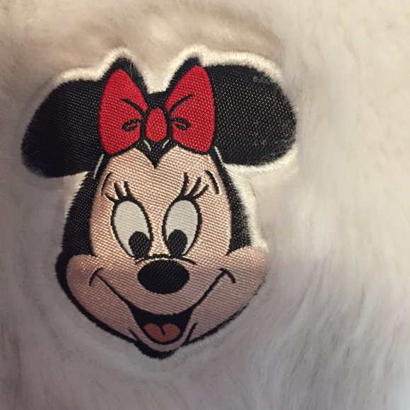 Minnie Mouse White Fur Jacket Size 12-18 Months - Picture 4 of 4